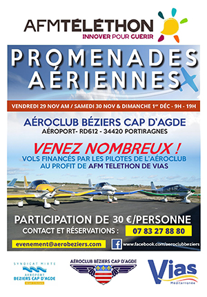 Promenade avion téléthon cap d'agde